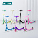 Gotrax K03 Kick Scooter for Kids, 5" LED RGB Lighted Wheels, 4.6 Lbs Lightweight and One-Click Detachable Design, Height Adjustable Handlebars, Anti-Slip Deck and Max Load 110 Lbs for Boy&Girl Age 3+ by TinyTreasures Baby Boutique