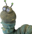 Alpine Corporation FCC121SLR Outdoor Solar Powered Garden Caterpillar Statue with LED Lights, LED Solar Garden Décor, 16" by GreenHaven Gardens