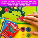 QUOKKA States of America Board Game for Kids Ages 8-12 and Families – Learn US States, Capitals, Landmarks & Fun Facts – Trivia Game with 50 Cards & Map Board – Educational Game for Classrooms or Home by TinyTreasures Baby Boutique