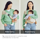 Konny Baby Carrier Hip Seat, Dual Support IHDI Certified with Two Safety Pads, Adjustable Wraps Sling Wearable One Size Fits All, Baby Essentials for 6 to 48 Months up to 44 lbs -Charcoal by TinyTreasures Baby Boutique