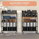 Garage Shelving 5 Tier Industrial Metal Shelving Units for Commercial, Basement, Pantry, Warehouse, School, Black Heavy Duty Easy Assembly 23.6" D x 53.2" W x 73.6" H by CozyNest Decor