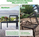 Aluminum 2-Tier Plant Stand Lightweight, Sturdy, and Rust-Free Corner Shelf Ladder Rack Perfect for Indoor and Outdoor Greenery Display by GreenHaven Gardens