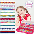 Friendship Bracelet Making Kit with Storage Box,DIY String Bracelet Arts and Craft for Girls Aged 8-12, Birthday Gifts for Ages 6 7 8 9 10 11 12 Year Old -Light Blue by TinyTreasures Baby Boutique