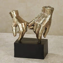 Touch of Class Lingering Hold Hands Table Sculpture Gold - Pinky Promise Statues - Desk Statue for Bedroom, Living Room, Office - Loving Touch by CozyNest Decor