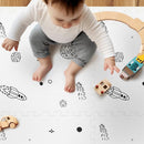 Baby Play Mat, 72x48-Inch Baby Foam Play Mat,6-Piece Interlocking Foam Floor Tiles for Toddlers, Floor Mats for Kids,Baby Foam Play Mat for Babies & Toddlers, Waterproof,Crawling Mat(Space) by TinyTreasures Baby Boutique