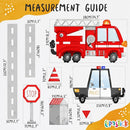 Car Wall Decals by Lipastick - Peel and Stick Transport Road Trucks Stickers for Boys Room, Toddler Bedroom, Baby Nursery, Kids Playroom, Living Room- Removable Decor - L Size by TinyTreasures Baby Boutique