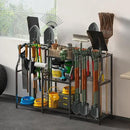 keomaisyto Garden Tool Organizer, Heavy Duty Yard Tool Tower Rack for Garage Organization and Storage, 3 Tier Utility Garden Tool Rack with hooks for Garden/Shed/Garage/Yard/Basement/Lawn by GreenHaven Gardens