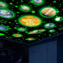 Solar System Wall Decals Glow in The Dark Stars 780 PCS, Glowing Planets Stickers for Ceiling, Nursery Wall Stickers for Bedroom, Kids Room Decorations (Green) by TinyTreasures Baby Boutique