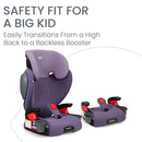 Britax Highpoint Backless Belt-Positioning Booster Seat, SafeWash Purple Ombre by TinyTreasures Baby Boutique