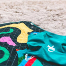 Jumbo Picnic Rug, Large Picnic Mat, 6'7" x 6'7", Outdoor Waterproof Picnic Blanket Beach Mat, Foldable & Waterproof, Picnic Blankets Ideal for Beach & Park, Outdoor Blanket, Rock Candy by TinyTreasures Baby Boutique