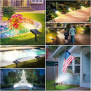 Solar Spot Lights Outdoor 5 Modes, 44LEDs Bright Landscape Spotlights Solar Powered 3 Colors Changing, IP67 Waterproof Auto On-Off Dusk Dawn Solar Outdoor Lighting for Yard Garden Outside Tree by GreenHaven Gardens