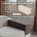 Couch Cushion Covers for Sectional Sofa, Stretch Soft Sofa Slipcovers Washable Wear-Resistant Universal Furniture Protector for Living Room(1 Piece Armrest Cover, Brown) by CozyNest Decor