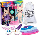 Craft-tastic – Make a Bunny Friend Craft Kit – Learn to Make 1 Easy-to-Sew Stuffie with Clothes & Accessories by TinyTreasures Baby Boutique