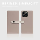D8 Edition Full Grain Leather Wallet Case for iPhone 15 Pro - [2-in-1] Handcrafted Detachable Diary Style with Magnetic MagSafe Back Cover and Snap Closure, Gift Box Included (Light Cream) by TinyTreasures Baby Boutique