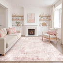 Pink Rugs for Bedroom Girls: 8x10 Washable Large Modern Soft Area Rug Indoor Non-Slip Cute Carpet for New Parents Aged 25-45 - Living Room Nursery Kids Playroom Preppy Room Baby Room Decor by TinyTreasures Baby Boutique