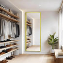 Gold Bathroom Mirror, 72x30 Inch Rectangular Framed Mirror, Large Wall Mounted Bathroom Vanity Mirror Over Sink for Bedroom,Restroom, Living Room, Hangs Vertically or Horizontally by CozyNest Decor