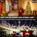 Decute 800 LED 272FT Christmas String Lights - 8 Modes with Timer Function, Waterproof Fairy Lights for Christmas Tree, Party, Wedding, Yard, Garden, Indoor/Outdoor Decorations, Warm White by GreenHaven Gardens