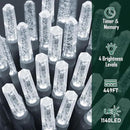 Heceltt 1140 LED 449 FT String Lights Outdoor, 8 Modes White Christmas Lights Plug in, IP44 Waterproof Led String Lights with Timer and Memory for Xmas Tree Yard Party Garden Decorations by GreenHaven Gardens