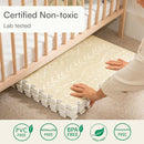 Baby Play Mat for Floor – 6x8ft Beige | Soft Non Toxic Premium EVA Foam Tiles for Tummy Time, Crawling & Playroom – Waterproof Interlocking Floor Mat for Babies & Toddlers by Lillefolk (12 Tiles) by TinyTreasures Baby Boutique