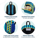 Wildkin 12-inch Kids Backpack – Padded, Adjustable, Ideal for Daycare & Travel - Blue Stripes by TinyTreasures Baby Boutique
