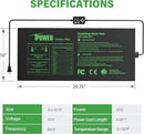 iPower Seedling Heat Mat for Plants with Dual Digital Temperature Controller, 10" x 20.75", Black by GreenHaven Gardens
