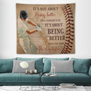 yowecso Baseball Tapestry Sport Theme Tapestry Wall Hanging for Bedroom Baseball Tapestries Aesthetic Wall Decor for Home Dorm Living Room 50"x60" by CozyNest Decor