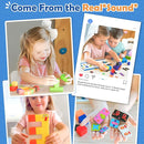 Magnetic Blocks World Building Blocks Edition, STEM Educational Montessori Sensory Learning Toddlers Toys for 3 4 5 Year Old Boys Girls, Number Games 1-10, Birthday Gifts for 3-5 4-8 Year Old Kids by TinyTreasures Baby Boutique