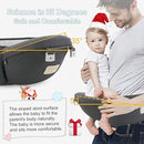 FRUITEAM 6-in-1 Baby Carrier with Waist Stool, One Size Fits All -Adapt to Newborn, Baby Hip Carrier for Breastfeeding, Infant & Toddler by TinyTreasures Baby Boutique