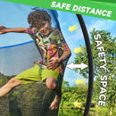 14FT 12FT 10FT 16FT Trampoline with Safety Enclosure, Anti-Rust Coating – ASTM Certified, Heavy-Duty Outdoor Trampoline with Ladder – for Kids & Adults by TinyTreasures Baby Boutique