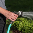 AUTOMAN-Garden-Hose-Nozzle, ABS Water Spray Nozzle, 7 Adjustable Watering Patterns, Slip Resistant for Watering Plants, Lawn& Garden, Washing Cars, Cleaning, Showering Pets & Outdoor Fun.Silver Color by GreenHaven Gardens