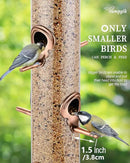 Metal Tube Bird Feeders for Outdoors Hanging,Finch Feeders for Outside,All Metal Brushed Copper Finishing,14 Inch 6 Port (Seed is not Included) by CozyNest Decor