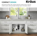 KRAUS WasteGuard 1/3 HP Ultra-Quiet Garbage Disposal with Quick Connect, Kitchen Sink Drain Cover, Power Cord and Flange Included, KWD100-33MBL by CozyNest Decor