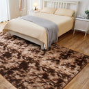 6x9 Area Rugs for Living Room, Fluffy Shaggy Bedroom Rug Indoor Carpet, Anti-Skid Soft High Pile Rug for Nursery, Kids Room, Bedside, Home Decoration, Tie-Dyed Brown by TinyTreasures Baby Boutique
