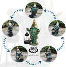 JOYBEE Garden Statues Gnomes with Solar Lantern Outdoor Decor-Gnomes Solar Figurines Lights Decorations for Patio Yard Lawn Ornaments-Gifts for Birthday Easter Housewarming by GreenHaven Gardens