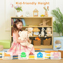 Kids Bookshelf and Toy Storage Shelf, Wooden Montessori Bookshelf, 3-Tier Toy Shelf, 30in Birch Children Bookcase, Classroom Furniture, Book Shelf for Kids Room, Nursery, Playroom by TinyTreasures Baby Boutique