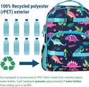 Wildkin ECO rPET 15-inch Kids Backpack – Sustainable, Padded, Adjustable – Darling Dinosaurs by TinyTreasures Baby Boutique