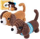MOREJMTT Crochet Kit for Beginners, Learn to Crochet, Include Easy Knitting Soft Yarn, Step-by-Step Video Tutorial, Hook, Holiday Birthday Gift for Adults and Kids(Sausage Dog) by TinyTreasures Baby Boutique