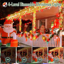 Heceltt 1140 LED 449 FT String Lights Outdoor, 8 Modes Christmas Lights Plug in, IP44 Waterproof Led String Lights with Timer and Memory for Xmas Yard Party Decorations (Red and Warm White) by GreenHaven Gardens