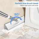 Floor Scrub Brush and Grout Brush with Long Handle–Deck Brushes for Scrubbing Heavy Duty, Stiff Bristles for Outdoor, Patio, Shower, Garage, Tile and Concrete Floor Cleaning 55 inches by CozyNest Decor