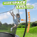 BCAN 8FT 10FT 12FT 14FT 15FT 16FT Recreational Trampoline with Enclosure for Kids Adults, ASTM Approved, Outdoor Trampolines with Ladder for Kids by TinyTreasures Baby Boutique