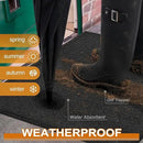 Mibao Dirt Trapper Door Mat for Indoor Outdoor, Waterproof All-Season, All-Weather Doormat, Heavy Duty Non-Slip Entrance Rug, Low Profile Absorbent Entrance Mat Carpet, 72" x 24", Black by CozyNest Decor