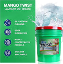 Ultra Fresh 5 Gallon Liquid Laundry Detergent Washing Soap for All Machine Types, 3X Platinum, Up to 640 Loads, Mango Twist by CozyNest Decor
