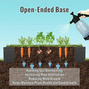 Raised Garden Bed 47.24 * 24.4 * 9.65 in,HDPE Vegetable Planter Bed Outdoor,Elevated Horticulture Planter Bed,Waterproof,Rot-Resistant and Non-Cracking Above Ground Garden Bed(Black) by GreenHaven Gardens