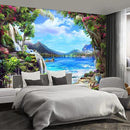 Landscape Lake Waterfall Wall murals Peel and Stick Wallpaper for Bedroom Living Room - 85"x118" by CozyNest Decor