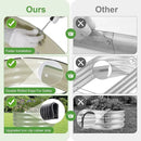 Galvanized Round Raised Garden Bed Outdoor-2Pack Raised Beds for Gardening| Metal Planter Box 3x3x1FT, Green by GreenHaven Gardens