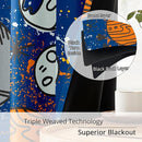 Kids Space Planet Blackout Curtains - 100% Blackout, Thermal Insulated, Noise Reducing, Perfect for Kids Room and Nursery, 2 Panels (Space-is-Great, W52×L84) by TinyTreasures Baby Boutique