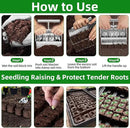Soil Blocker, Soil Block Maker for Seed Starting with Strong Hand Held, 8 Pcs 2-Inch Soil Blocking Tool for Grow Seedling, Seed Starter Soil Tray Garden Potting Soil, Indoor Outdoor Plants by GreenHaven Gardens