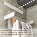 Wall Mounted Drying Rack,Drying Rack Clothing,Collapsible Hanging Racks for Laundry(35.5"-White) by CozyNest Decor