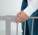 Safety 1st Easy Install Baby Gate for Doorways, Auto-Close Pressure-Mounted Magnetic Latch, Indoor Dog Gates, No Drilling, Fits 29"-38", Grey by TinyTreasures Baby Boutique