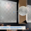 Window Film Privacy Day and Night with Installation Tools, Static Cling Glass Film Ideal for Home Shower Office Glass Door (White, 23.6 x 78.7 Inch) by CozyNest Decor